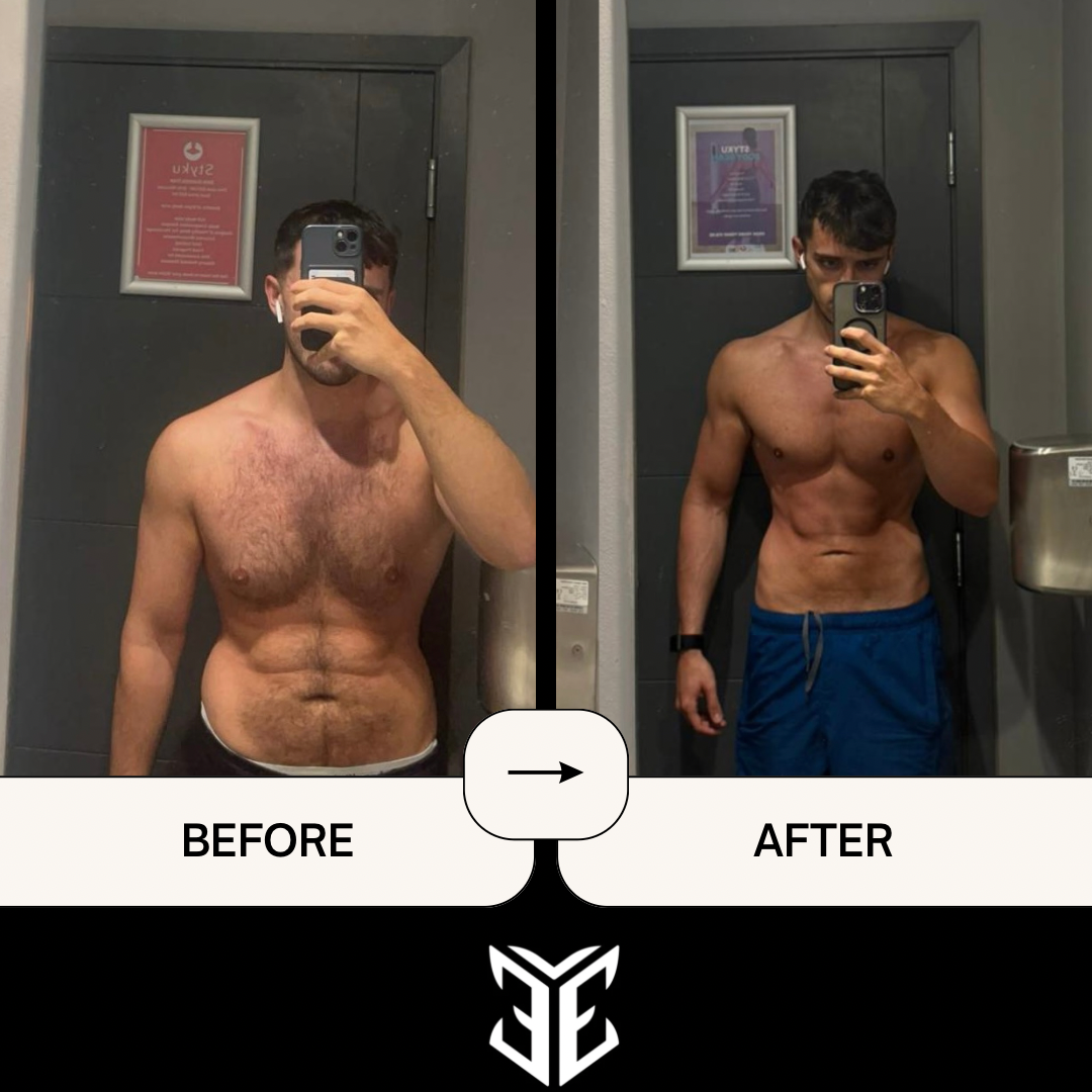 Sam before and after transformation